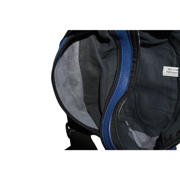 Fanny Pack, Cobalt Blue Leather, Waist Pack, Hip Purse, Retro Accessories Unisex - Picture 8 of 10